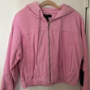 Forever 21 Pink Bomber Jacket Relaxed Fit